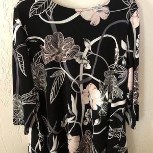 Soft silky floral top